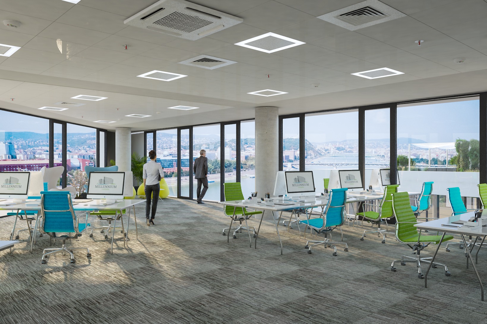 Millennium Gardens open office view